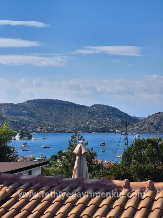 In Selimiye, 2+1 Seeblick-maisonette-wohnung, Freistehendes Haus Aus Stein Zum Verkauf