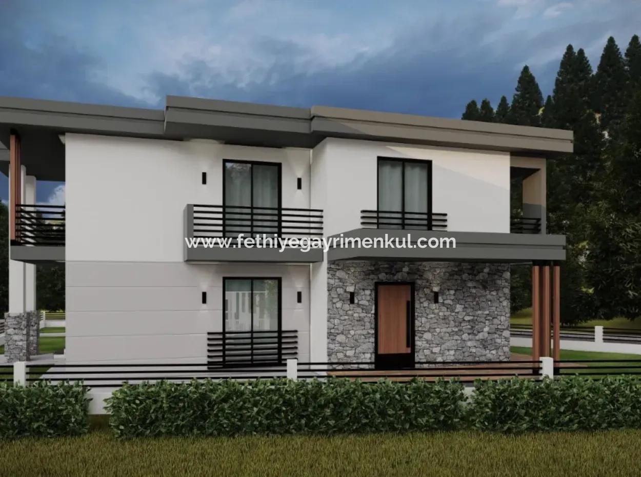 Luxuswohnung Zum Verkauf Mit Swimmingpool Im Stadtteil Gökçe Des Bezirks Ula Der Provinz Muğla 2 Km Zum Meer Mit Blick Auf Den Wald