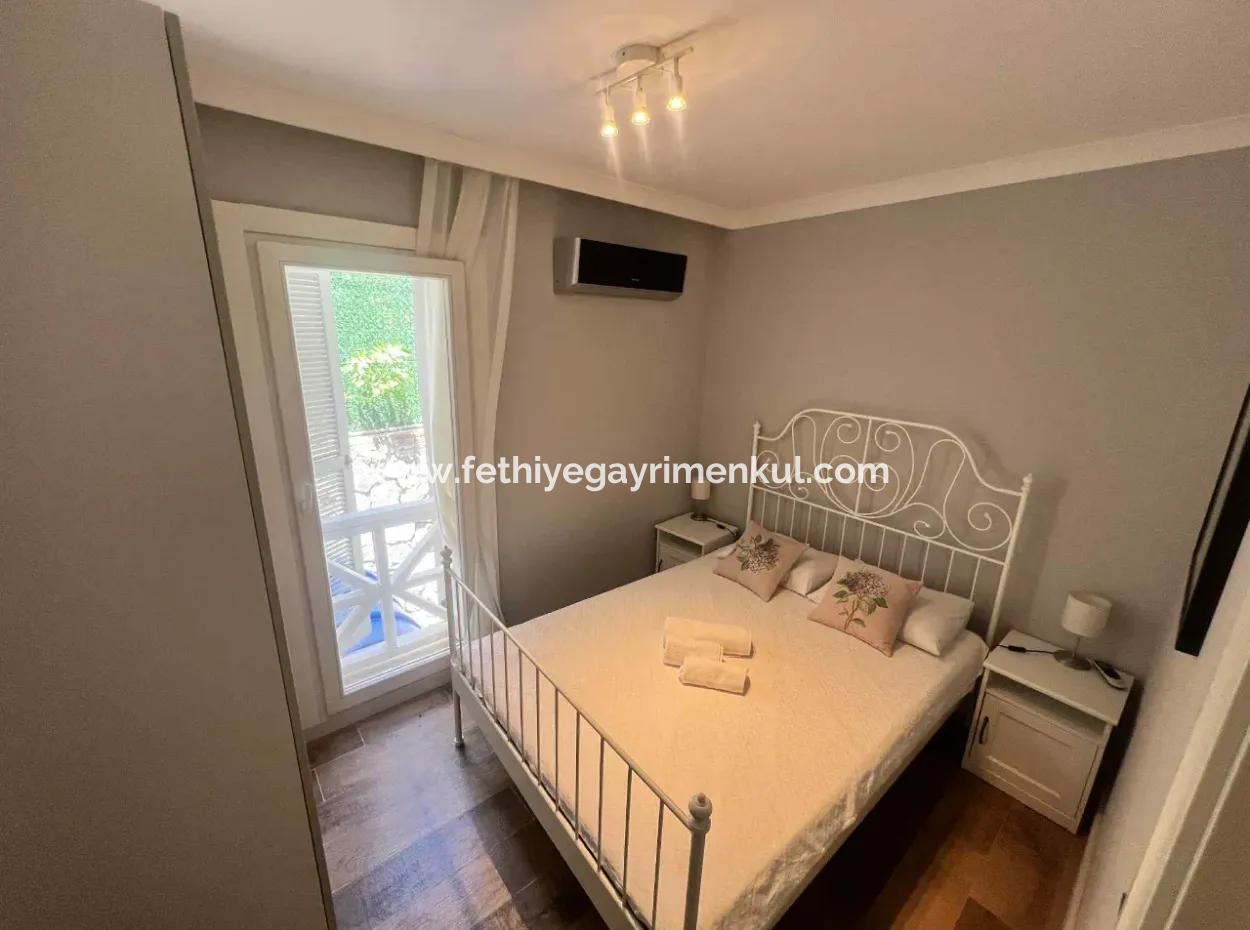 3 Zimmer 1 Wohnzimmer 140M2 2 Villen Zum Verkauf Mit Pool Mit Herrlichem Meerblick Im Viertel Selimiye Im Bezirk Marmaris