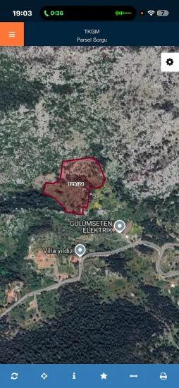 Über Dem Dorf Çiftlik Liegt Eine 32.000 M2 Große Fläche, Ideal Für Investitionen, Satılık Ackerland