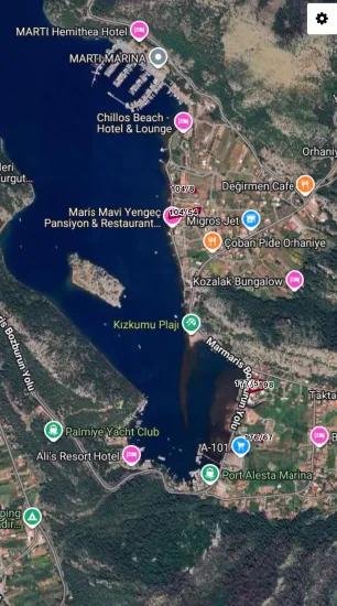 Marmaris Orhaniye Viertel In Der Nähe Des Meeres 100 Meter Unabhängig 1250 M2 Dringend Zu Verkaufende Land