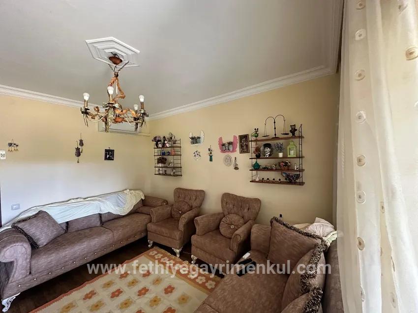 In Hisarönü, 2+1 Furnished Rental Flat – 100 m to the Coast