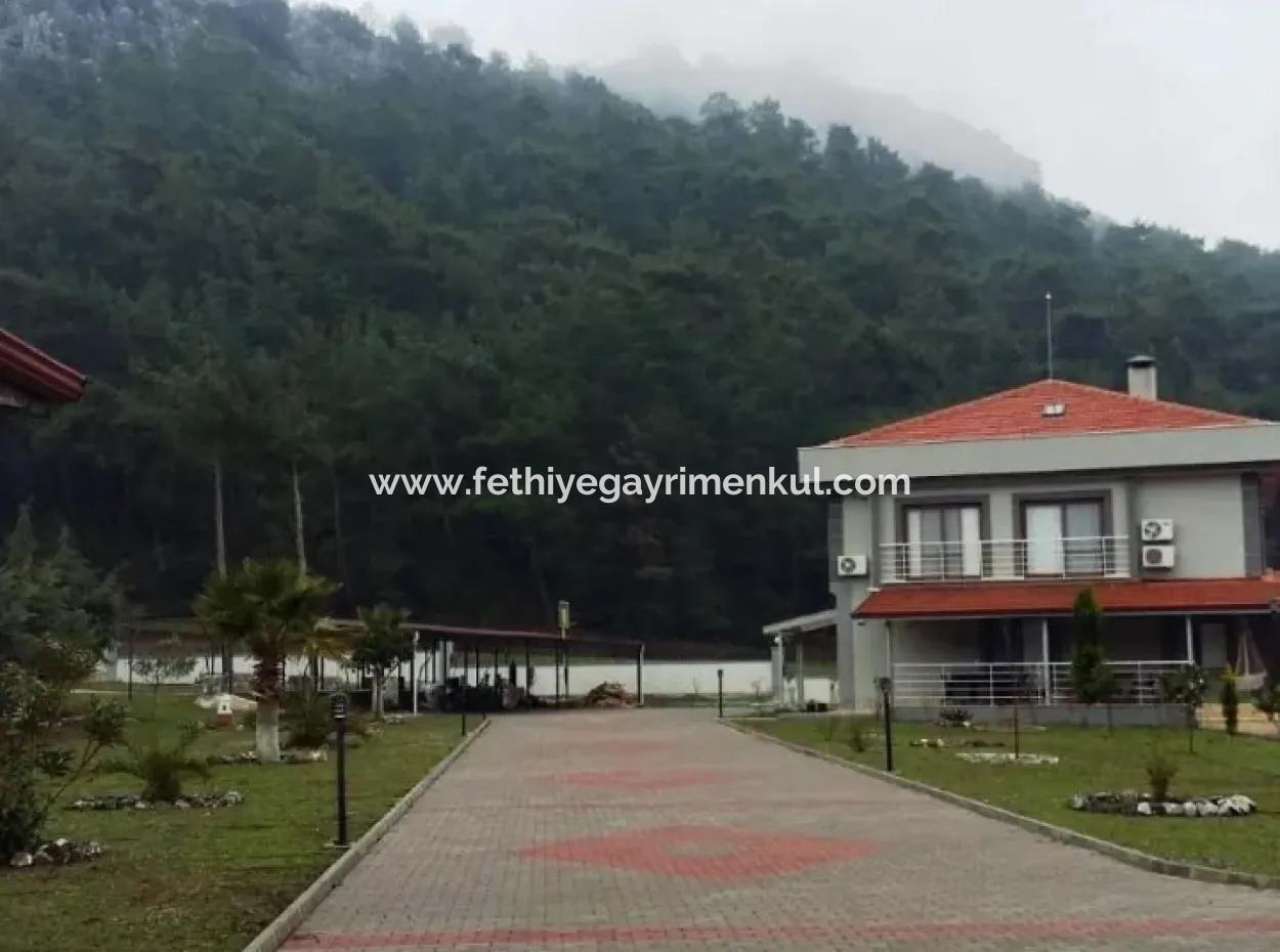 Built On A Plot Of 7000M2 In Marmaris, 8 Room Ranch House Pool