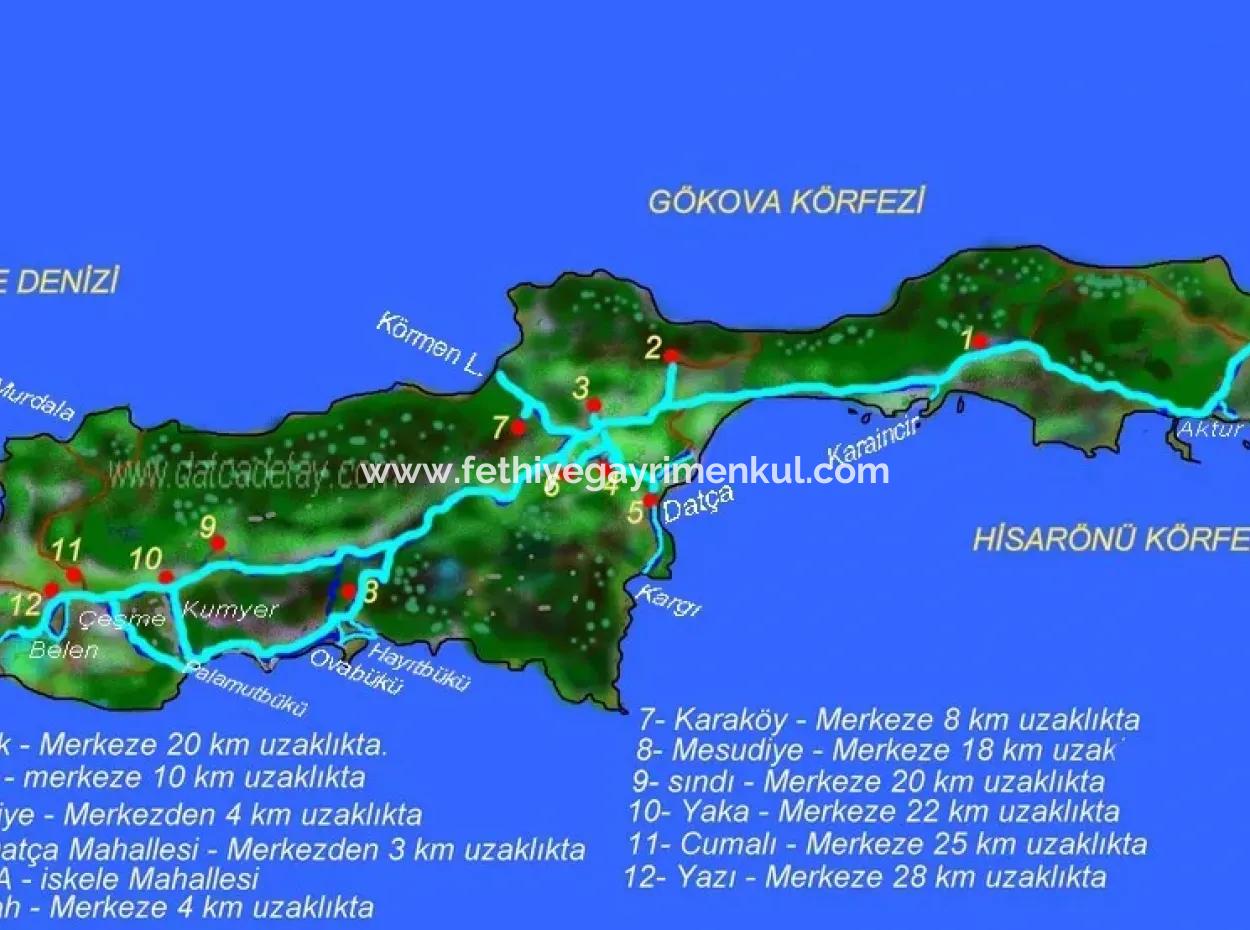 Land For Sale Suitable For The Construction Of A Seafront Hotel With 10000M2 Tourism Zoning At The Seafront In The District Of Datca