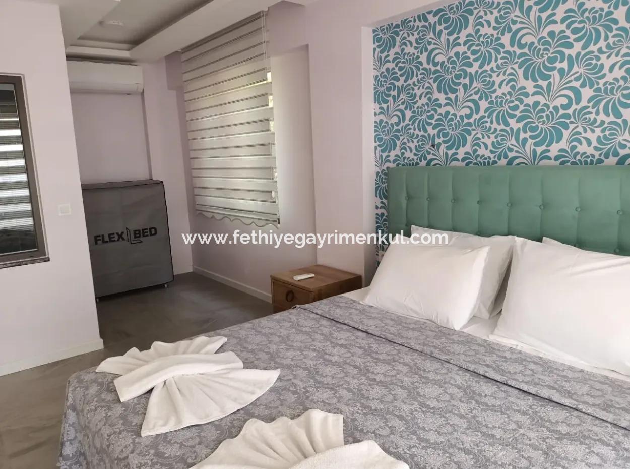 Villa For Sale In Marmaris Söğüt Village, With Magnificent Sea View, Swimming Pool, Parking, 3 Rooms, 1 Living Room, Garden, 200M2 Usage Area