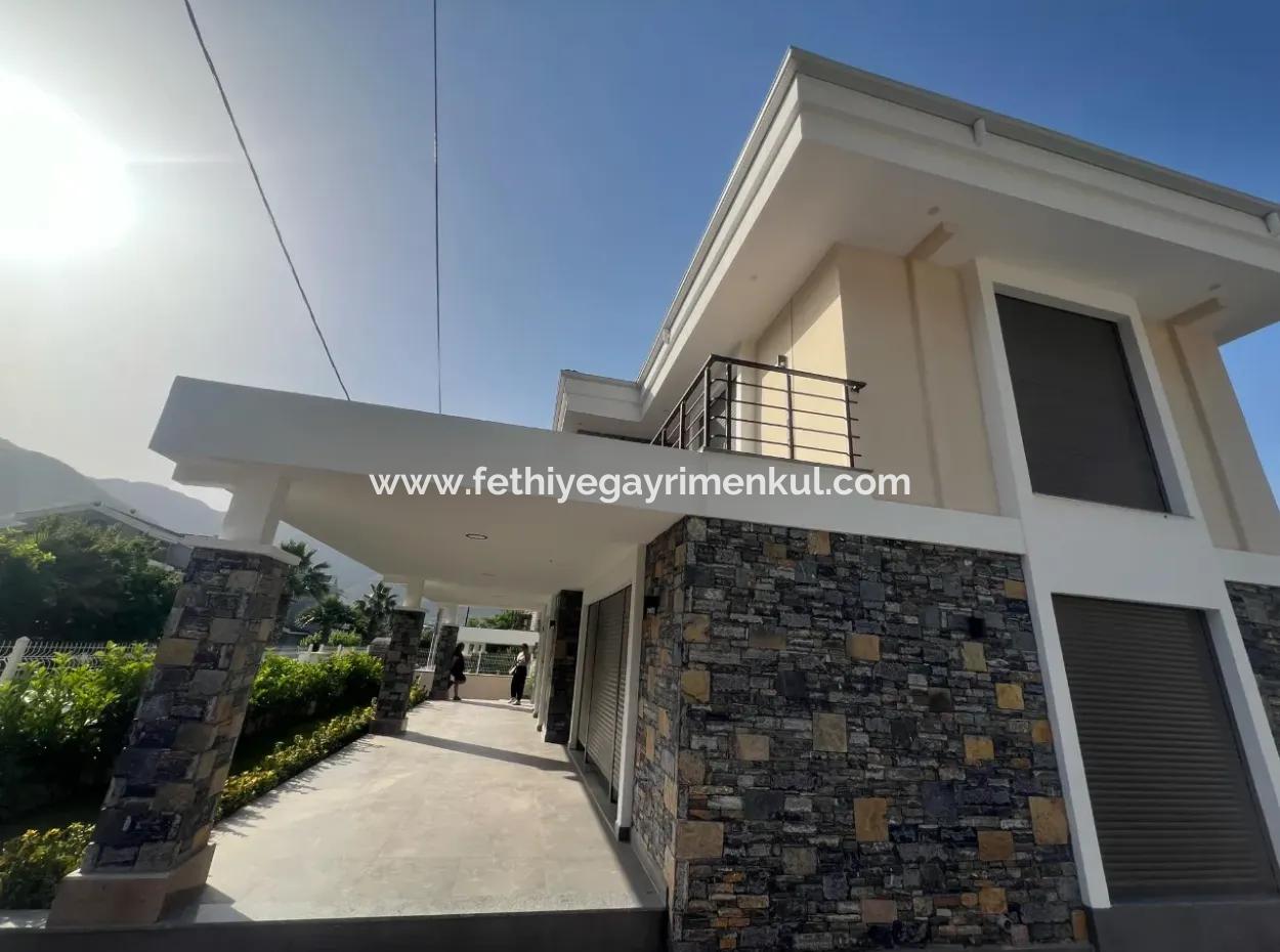New Building With Detached Swimming Pool Close To The Sea In Icmeler Neighborhood Of Marmaris District 3 Rooms 1 Living Room 3 Bathrooms 200M2 Ultra Luxury Villa For Sale On A Plot Of 350M2