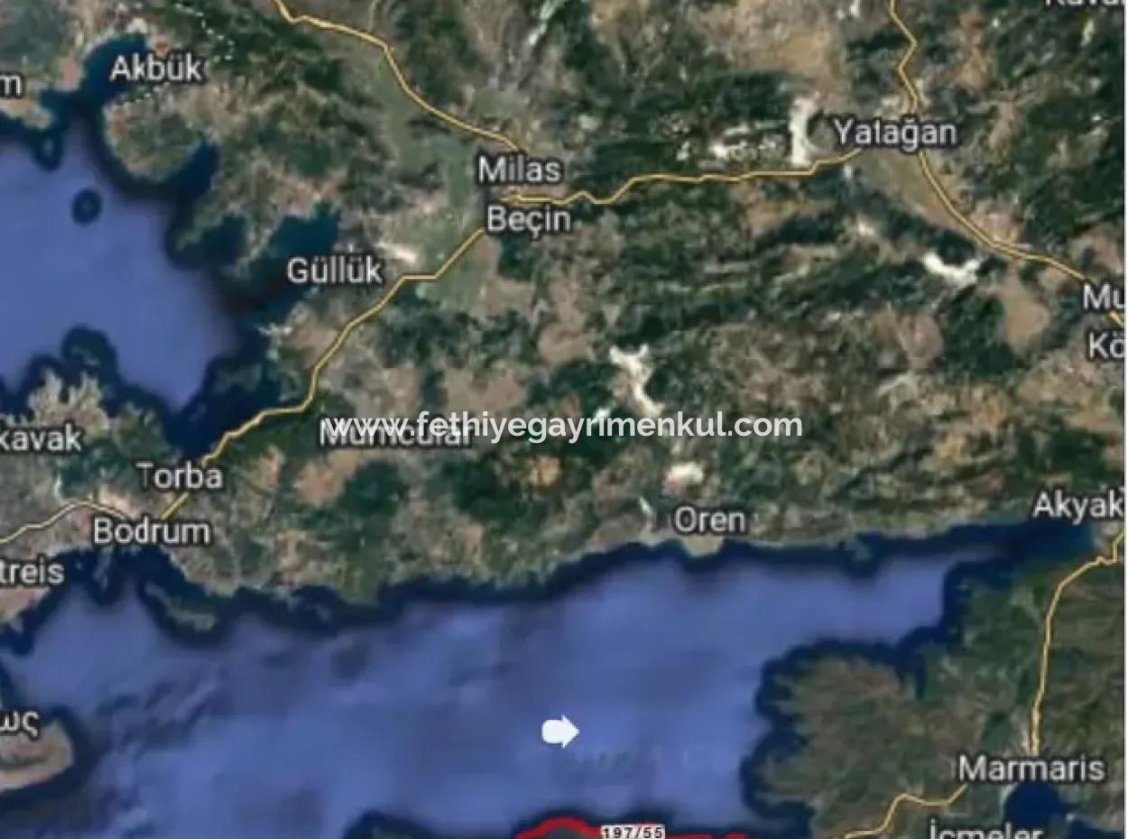 Land For Sale In Avlana Neighborhood Of Datca District Close To The Sea Of 5200M2 Suitable For Investment