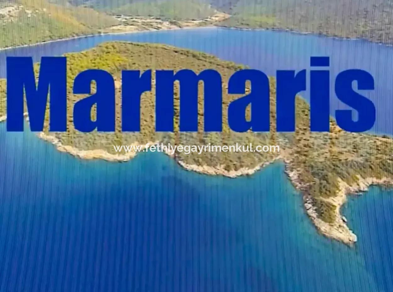 The Island For Sale In The Gulf Of Gökova In Marmaris District Has A Land Area Of 365000M2 And There Is A Registered House In It.