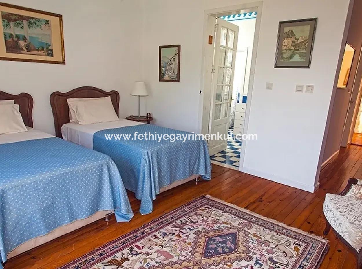 At A Distance Of 10 Km From The Centre Of Marmaris, Built With French Architecture Farm House Is For Sale.