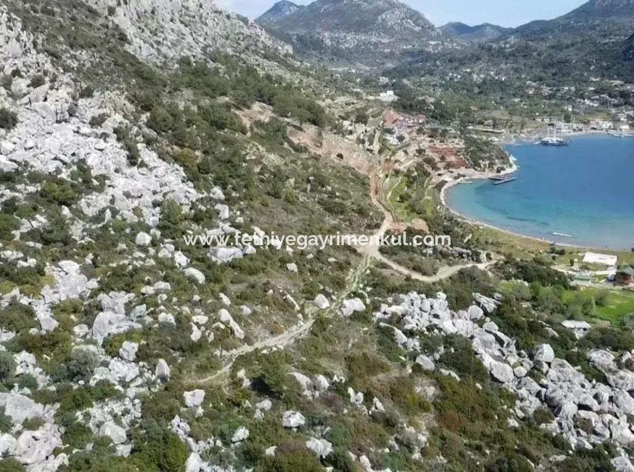 Marmaris İlçesi Söğüt Köyünde Denize 50 Metre Yatırım İçin Uygun 2000M2 Satılık Deniz Manzaralı Arsa