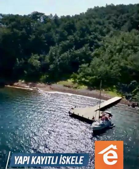Marmaris Orhaniye Mahallesinde 6000 M2 Özel İskelesi Mevcut Satılık Koy